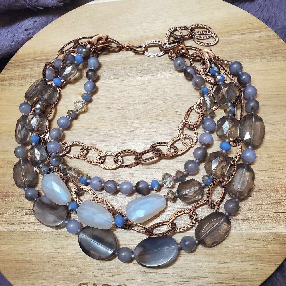 Premier Designs English Rose Multi Strand Necklace